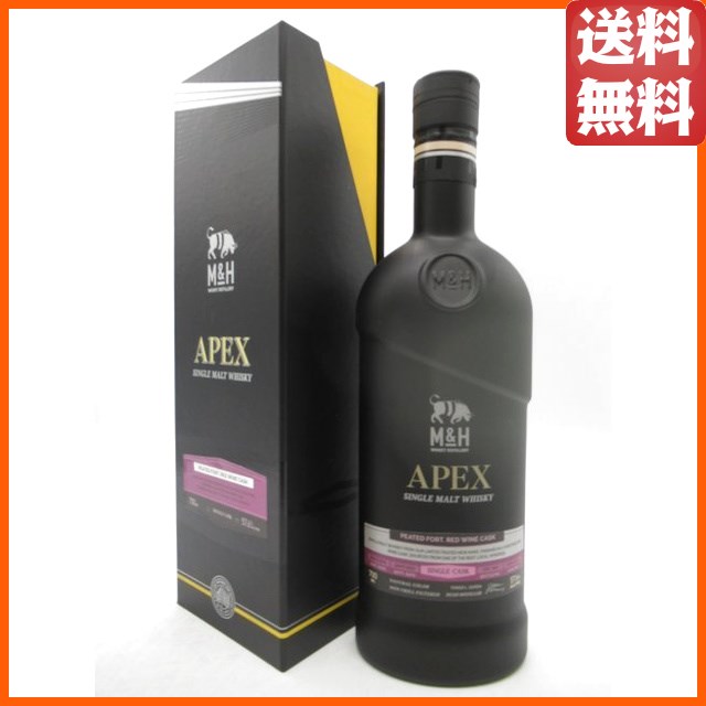 M＆H 4年 2019 APEX エイペックス スモールバッチ ピーテッド フォート レッドワインカスク シングルモルト 正規品 57.6度 700ml ■ミルク＆ハニー蒸留所