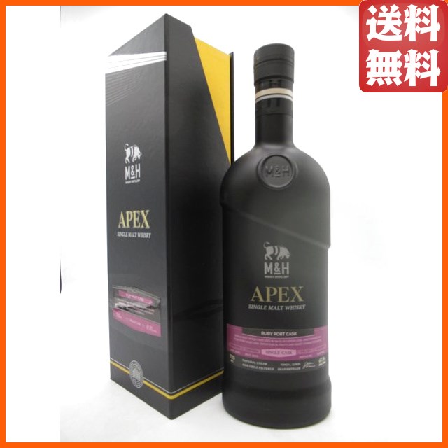 M＆H  APEX エイペックス シングルカスク  4年 2019 ルビーポートワインカスク 正規品 61.8度 700ml ■イスラエルのミルク＆ハニー蒸留所