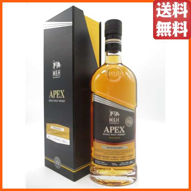 M＆H 2020 APEX エイペックス スモールバッチ ピーテッド EXバーボン レッドワインカスク 58.2度 700ml ■イスラエルのミルク＆ハニー蒸