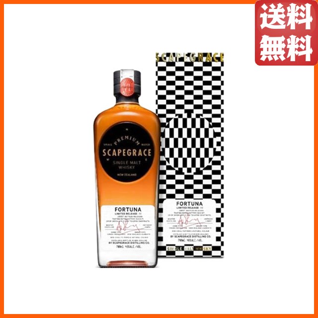 スケープグレース シングルモルトウイスキー フォーチュナ 3年 ヴァージンフレンチオーク 46度 700ml ■ニュージーランド産シングルモルト