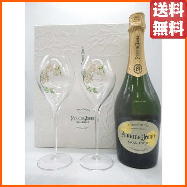 【特製グラス2個付き】 ペリエジュエ グラン ブリュット 白 手提げボックス付き 正規品 750ml ■ベルエポックの弟分