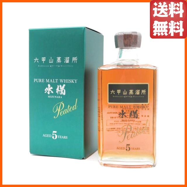六甲山 ピュアモルトウイスキー MIZUNARA 水楢 ミズナラ 5年 PEATED ピーテッド 42度 720ml