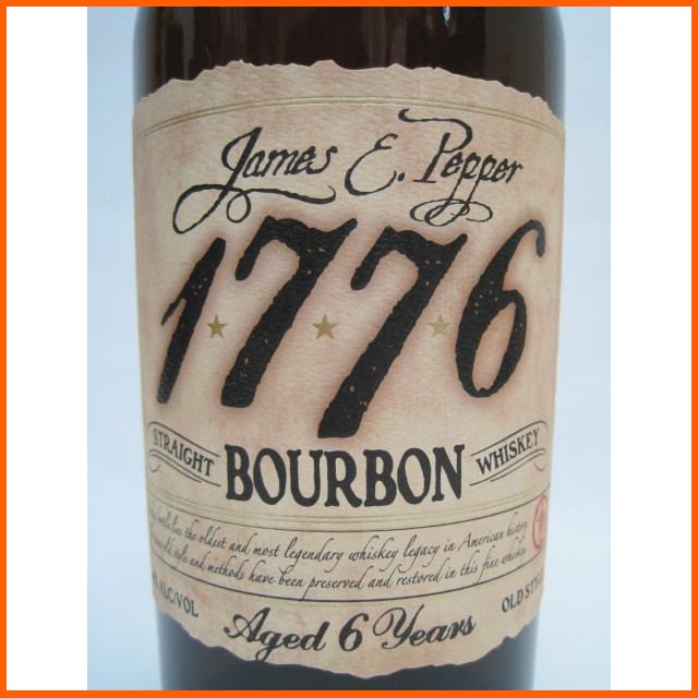ジェームス E.ペッパー 1776 (6年表記あり) バーボン ベージュ ジェームス E.ペッパー 1776 (6年表記あり) バーボン ベージュ