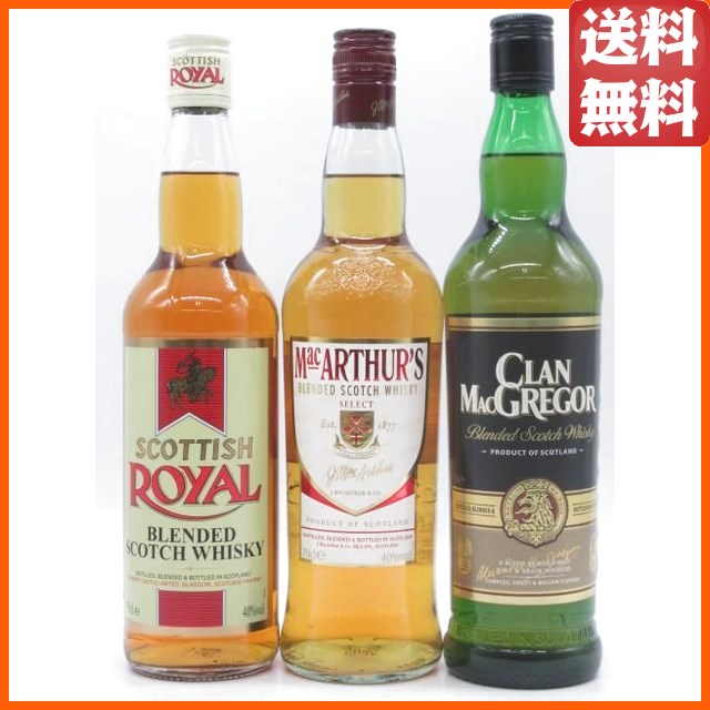 ちゃがたパーク厳選！スコッチウイスキーの飲み比べ 700ml×6本セット