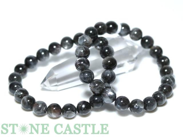 ☆高品質☆【ブレスレット】キャッツアイブラックプラチナサンストーン (5A) (約9.5〜10mm) 天然石 パワーストーン