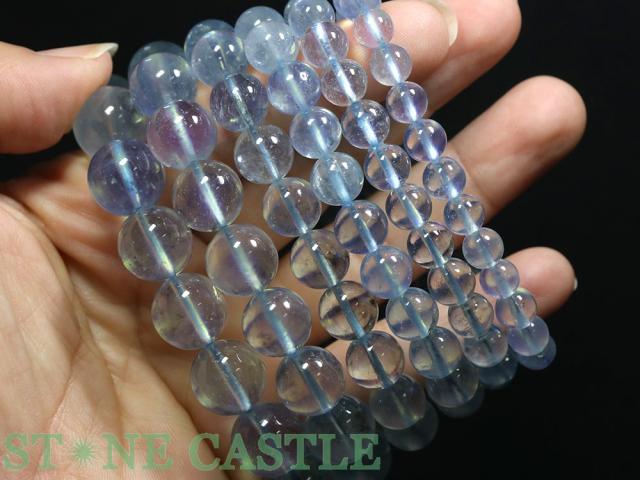 ☆高品質☆【ブレスレット】カラーチェンジアクアマリン (3A) (約11〜11.5mm) 天然石 パワーストーン_1