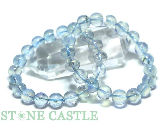 ☆高品質☆【ブレスレット】カラーチェンジアクアマリン (3A) (約11〜11.5mm) 天然石 パワーストーン
