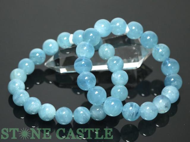 ☆高品質☆【ブレスレット】アクアマリン (5A) (約12.5〜13mm) (ケース付) 天然石 パワーストーン 28,438円