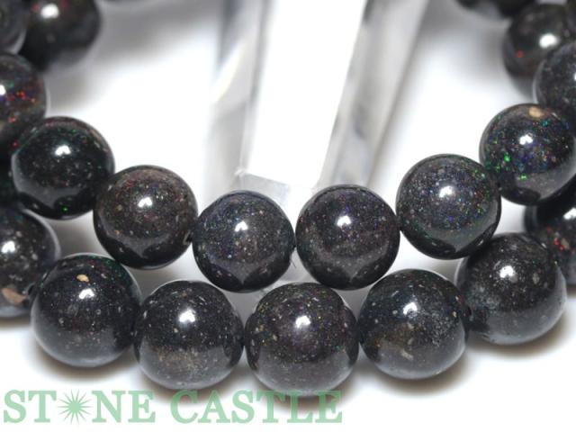 ☆高品質☆【ブレスレット】ブラックマトリックスオパール (5A) (約12〜12.5mm) (ケース付) 天然石 パワーストーン_4