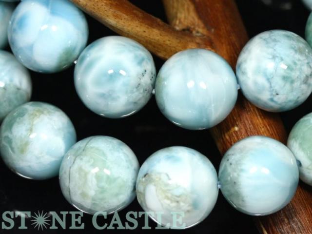 ☆高品質☆【ブレスレット】ラリマー (2A) (約13.5〜14mm) (ケース付) 天然石 パワーストーン_2