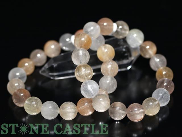 ☆高品質☆【ブレスレット】ザギマウンテンクォーツ (3A) (約12.5〜13mm) (ケース付) 天然石 パワーストーン
