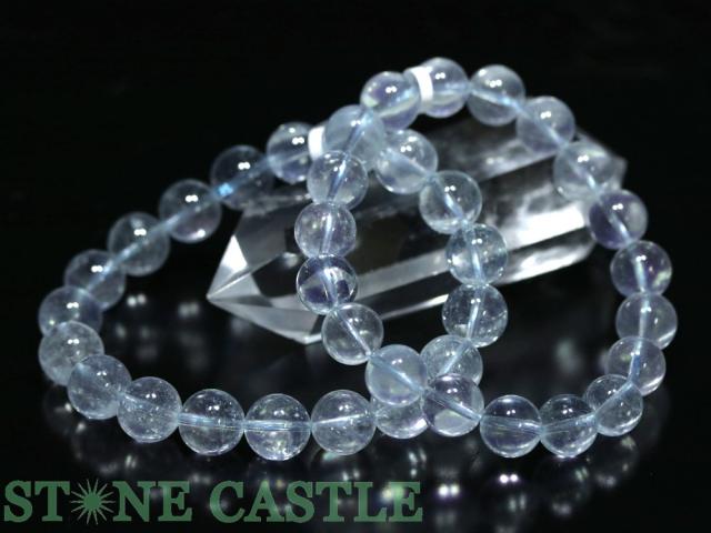 ☆高品質☆【ブレスレット】ホワイトアクアマリン (モザンビーク産) (約11〜11.5mm) 天然石 パワーストーン