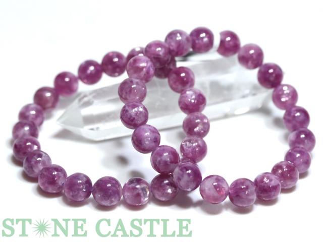☆高品質☆【ブレスレット】レッドパープルレピドライト (約11〜11.5mm) 天然石 パワーストーン 12,674円