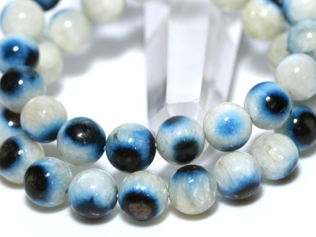 ☆高品質☆【ブレスレット】天眼グレイシアライト (ブルーアイス) (インドネシア産) (約10〜10.5mm) 天然石 パワーストーン_4