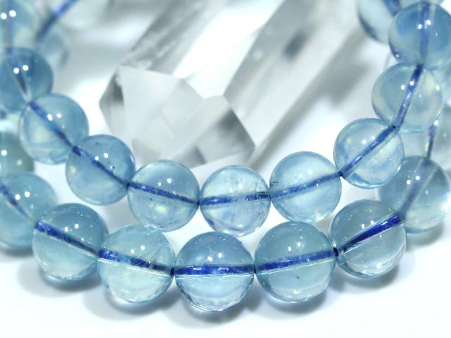 ☆高品質☆【ブレスレット】サンタマリアアクアマリン (6A) (約10.5〜11mm) (ケース付) 天然石 パワーストーン_2
