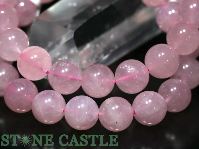 ☆高品質☆【ブレスレット】ディープローズクォーツ (3A) (約11.5