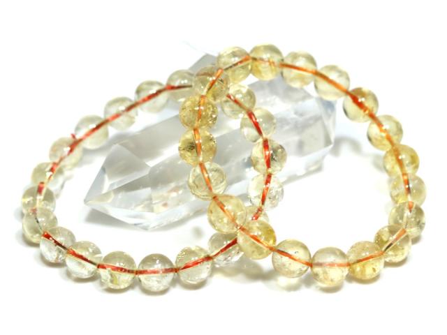 ☆高品質☆【ブレスレット】天然シトリン アイリスクォーツ (2A) (約10〜10.5mm) 天然石 パワーストーン
