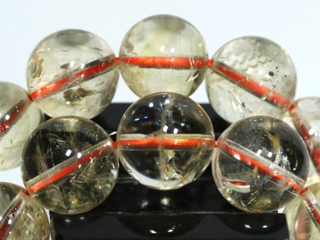 ☆高品質☆【ブレスレット】天然シトリン アイリスクォーツ (2A) (約11.5〜12mm) 天然石 パワーストーン_2