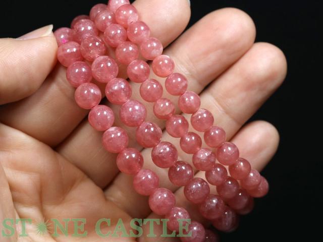 ☆高品質☆【ブレスレット】インカローズ (6A) (約7.5〜8mm) (ケース付) 天然石 パワーストーン_4