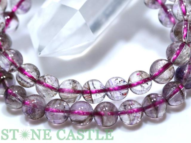 ☆高品質☆【ブレスレット】サチャロカスーパーセブン (3A) (約7.5〜8mm) 天然石 パワーストーン_2
