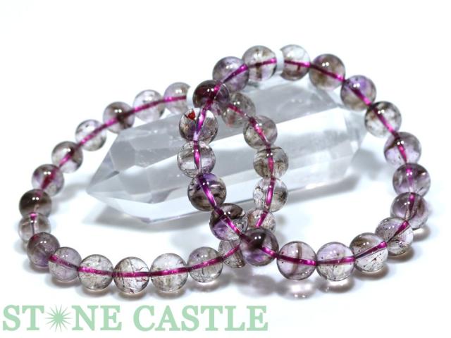☆高品質☆【ブレスレット】サチャロカスーパーセブン (3A) (約10.5〜11mm) (ケース付) 天然石 パワーストーン
