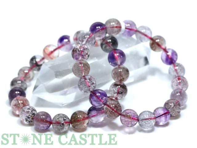 ☆高品質☆【ブレスレット】サチャロカスーパーセブン (5A) (約10.5〜11mm) (ケース付) 天然石 パワーストーン