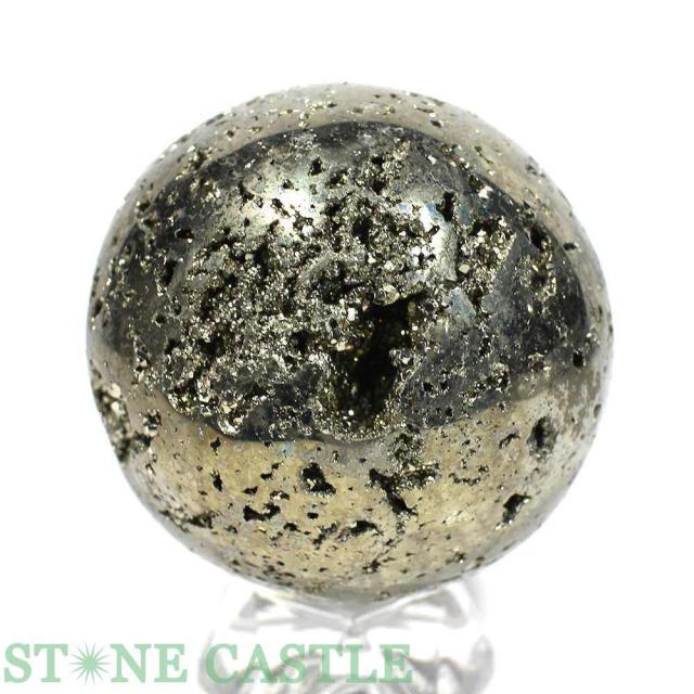 ☆一点物☆【置き石】丸玉 パイライト (3A) 約54mm No.30 天然石 パワーストーン