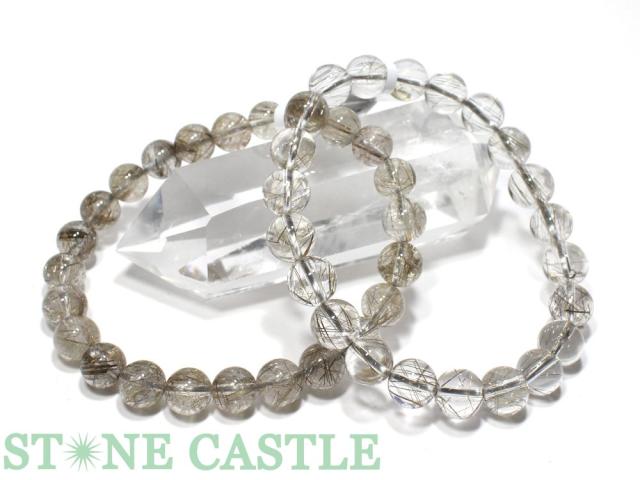 ☆高品質☆【ブレスレット】シルバールチルクォーツ (2A) (約8 ☆高品質☆【ブレスレット】シルバールチルクォーツ (2A) (約8