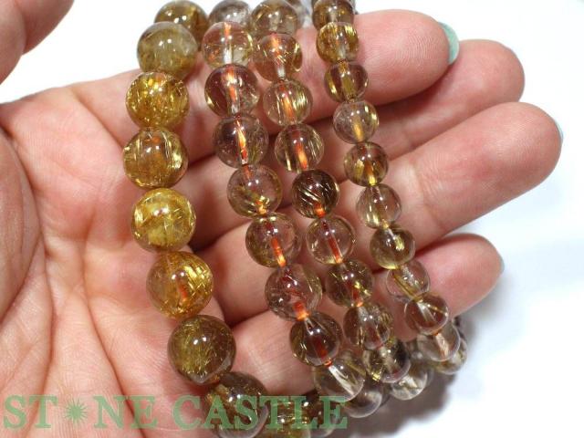 ☆高品質☆【ブレスレット】極太タイチンスモーキールチルクォーツ (6A) (約7.5〜8mm) (ケース付) 天然石 パワーストーン_4