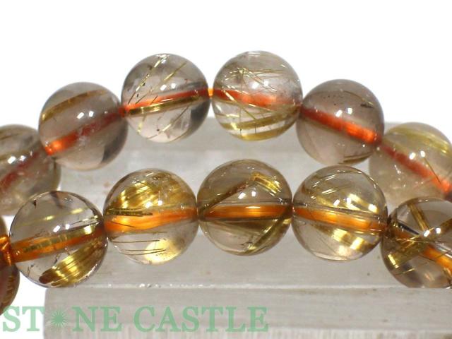 ☆高品質☆【ブレスレット】極太タイチンスモーキールチルクォーツ (6A) (約7.5〜8mm) (ケース付) 天然石 パワーストーン_3