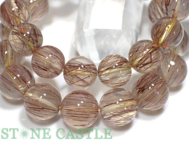 ☆高品質☆【ブレスレット】山梨水晶 (ピンク) (約14〜14.5mm) (ケース付) 天然石 パワーストーン_2