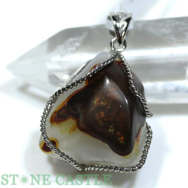 ☆一点物☆【ペンダント】ファイヤーアゲート No.14 天然石 パワーストーン