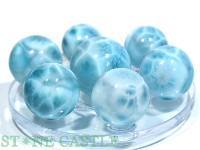 ラリマー 丸玉 29mm玉 No.7 天然無処理 ラリマー 丸玉 16.7mm-6.9g