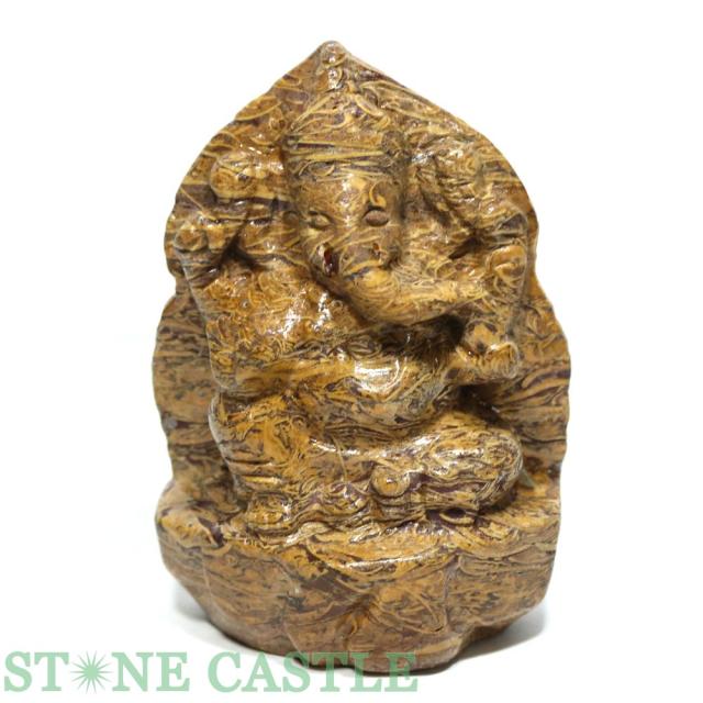 期間限定お値下げ！ ガネーシャ天然石特大置物希少