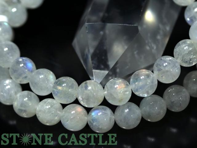 天然石　マダガスカル産　レインボームーンストーン　ブレスレット 極上品質 マダガスカル産 レインボームーンストーン 天然石