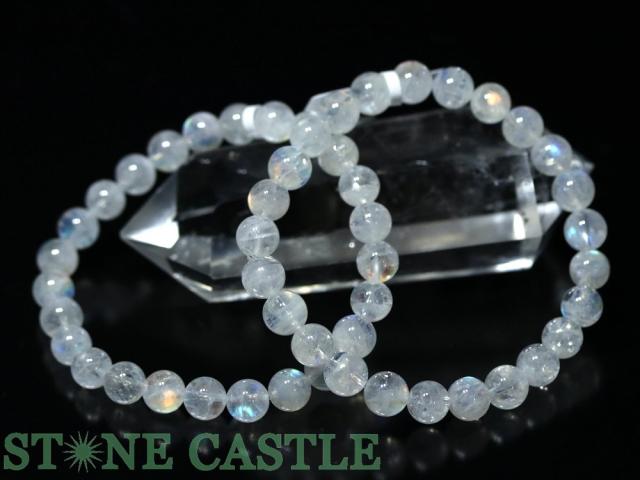 マダガスカル産　高品質　５Ａ　レインボームーンストーン　ブレスレット　天然石 極上品質 マダガスカル産 レインボームーンストーン 天然石