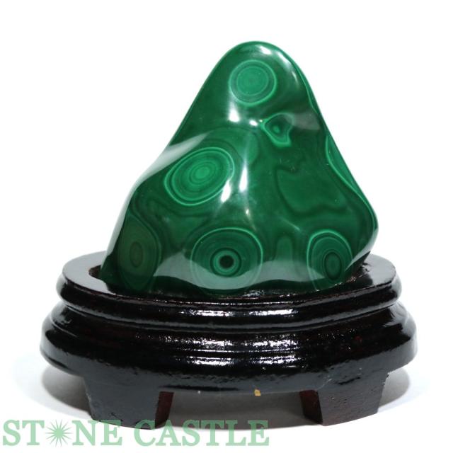 ☆一点物☆【原石】マラカイト (台付) No.62 天然石 パワーストーン