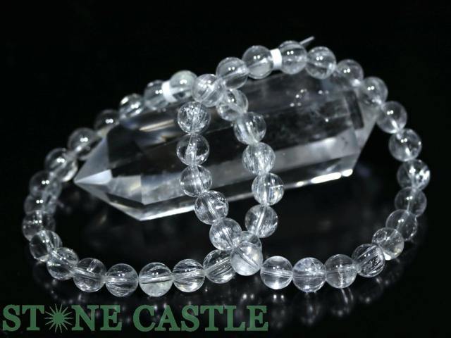 ☆高品質☆【ブレスレット】キャッツアイホワイトトパーズ (6A) (約8.5〜9mm) (鑑別済) (ケース付) 天然石 パワーストーン