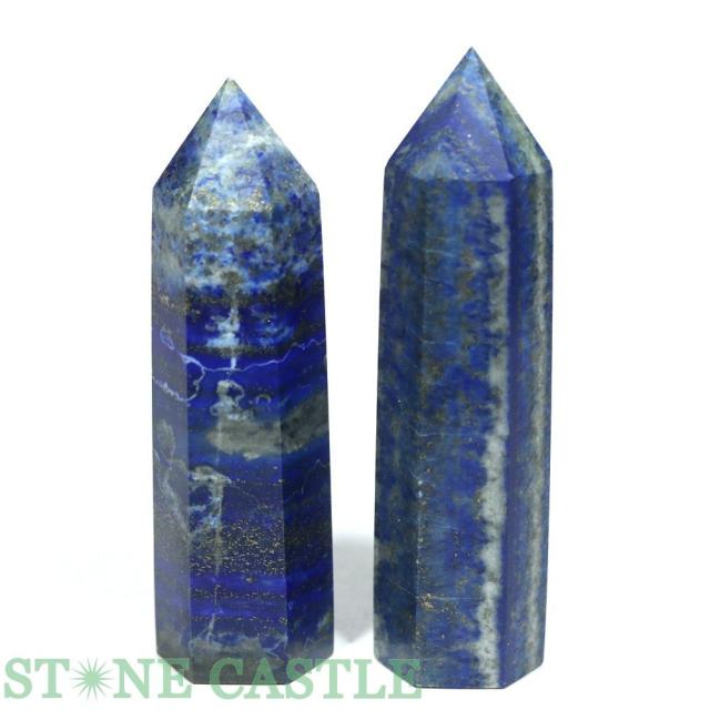 ☆一点物☆【置き石】ポイント型 ラピスラズリ (EX) (2本セット) No.13 天然石 パワーストーン