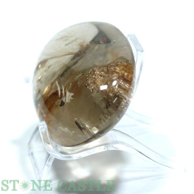 ☆一点物☆【置き石】ルース ルチルクォーツインクォーツ (晶中晶) (レインボー入り) (台付) No.26 天然石 パワーストーン_3