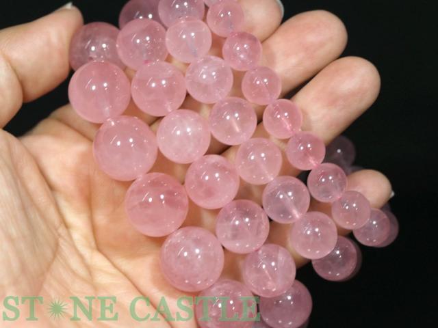 ☆高品質☆【ブレスレット】ディープスターローズクォーツ (5A) (約14〜14.5mm) (ケース付) 天然石 パワーストーン_2