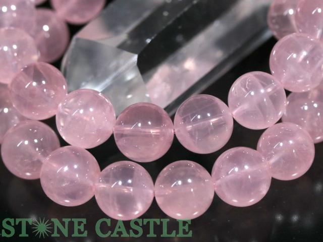 ☆高品質☆【ブレスレット】ディープスターローズクォーツ (5A) (約12〜12.5mm) (ケース付) 天然石 パワーストーン_1