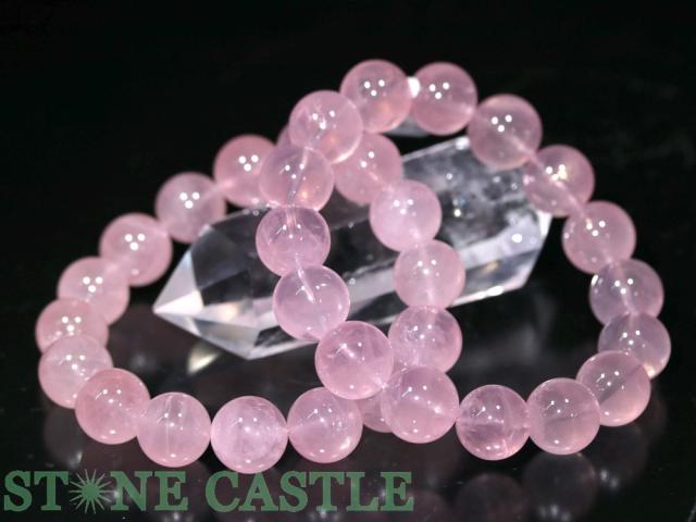 ☆高品質☆【ブレスレット】ディープスターローズクォーツ (5A) (約13.5〜14mm) (ケース付) 天然石 パワーストーン