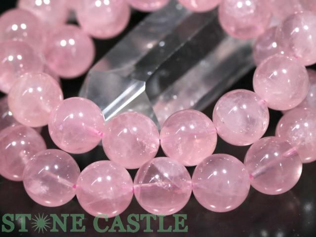 ☆高品質☆【ブレスレット】ディープスターローズクォーツ (5A) (約14〜14.5mm) (ケース付) 天然石 パワーストーン_4