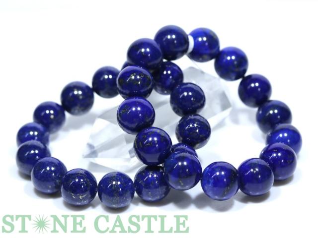 ☆高品質☆【ブレスレット】ラピスラズリ (6A) (約15〜15.5mm) (ケース付) 天然石 パワーストーン
