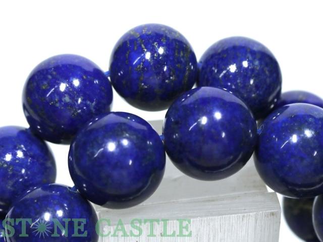 ☆高品質☆【ブレスレット】ラピスラズリ (6A) (約15〜15.5mm) (ケース付) 天然石 パワーストーン_3