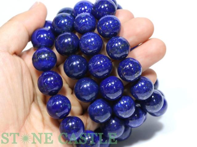 ☆高品質☆【ブレスレット】ラピスラズリ (6A) (約15〜15.5mm) (ケース付) 天然石 パワーストーン_2
