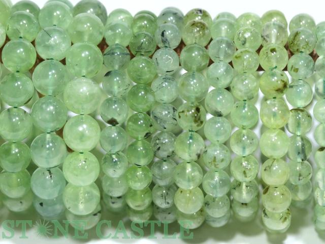 ☆特価アソート☆【ブレスレット】プレナイト (A) (約8〜12mm) (約14〜15本入り) 約400g 天然石 パワーストーン_5