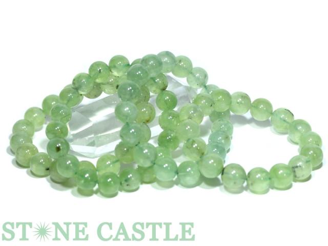 ☆特価アソート☆【ブレスレット】プレナイト (A) (約8〜12mm) (約14〜15本入り) 約400g 天然石 パワーストーン_4