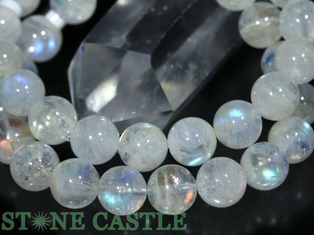 ☆高品質☆【ブレスレット】マダガスカル産レインボームーンストーン (3A) (約10.5〜11mm) 天然石 パワーストーン_2